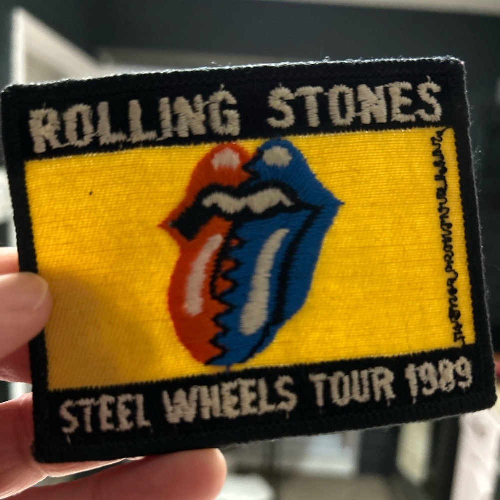Rolling Stones Steel Wheels Tour 1989 Patch